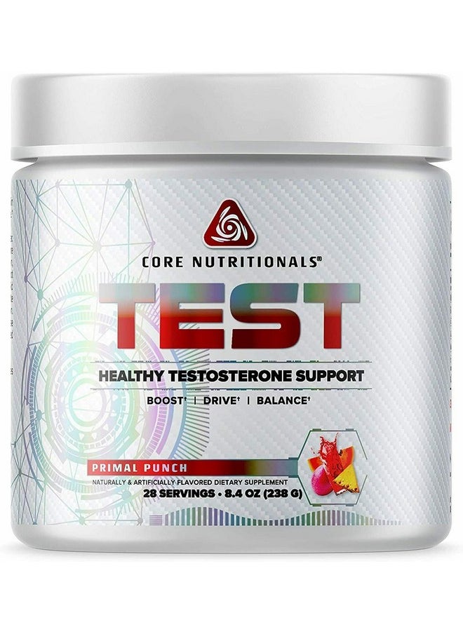 Core Nutritionals Platinum Test, Includes 3.6 Grams Calcium D-Aspartic Acid, Supports Healthy Testosterone Levels 28 Servings (Primal Punch)