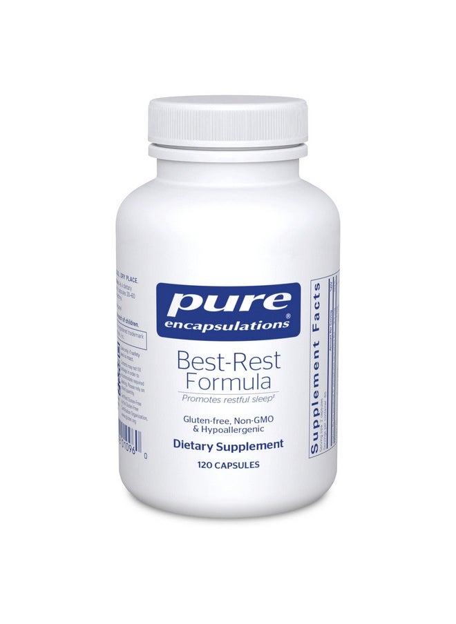 Pure Encapsulations Best-Rest Formula - Supports Restful Sleep - for Relaxation - Restful Sleep Supplement - Non-GMO & Vegan - 120 Capsules