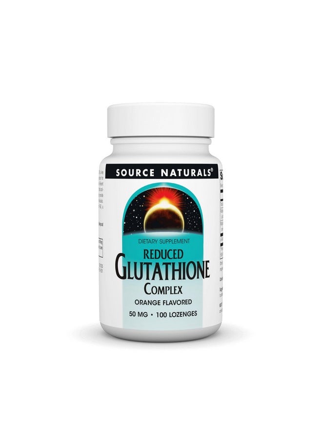 Source Naturals Reduced Glutathione Complex 50 mg Orange Flavored - 100 Lozenges