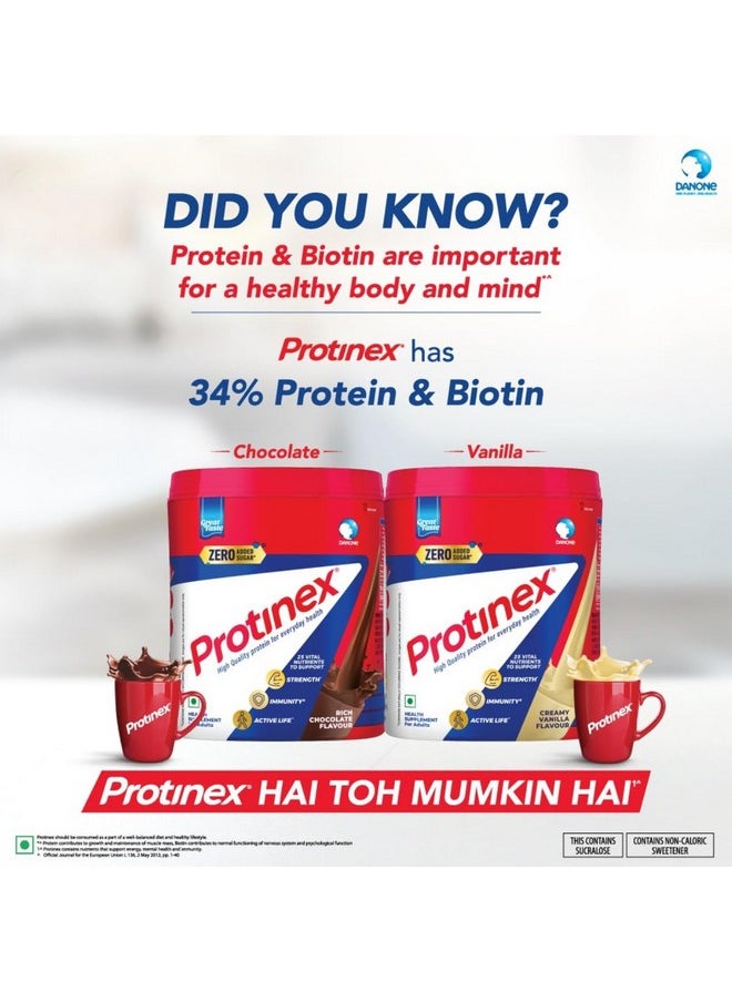 Protinex Health Supplement And Nutritional Protein Mix For Adults - (Rich Chocolate Flavor, 230 Gms, BIB) with 25 Vital Nutrients to Support Strength, Immunity & Active Life