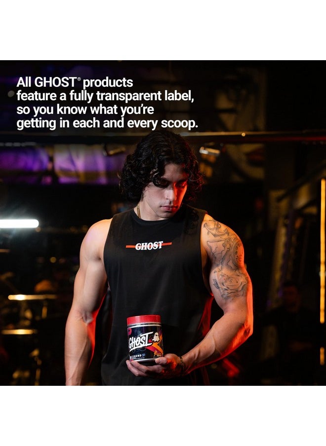 GHOST Legend All Out Pre-Workout Powder, Orange Cream - 20 Servings - Pre-Workout Supplement for Men & Women - Energy & Pumps - Caffeine, L-Citrulline, & Beta Alanine Blend - Sugar Free