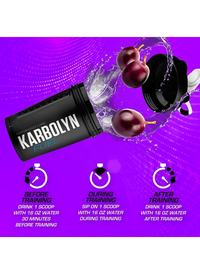 EFX Sports Karbolyn Fuel | Fast-Absorbing Carbohydrate Powder | Carb Load, Sustained Energy, Quick Recovery | Stimulant Free | 37 Servings (Grape)