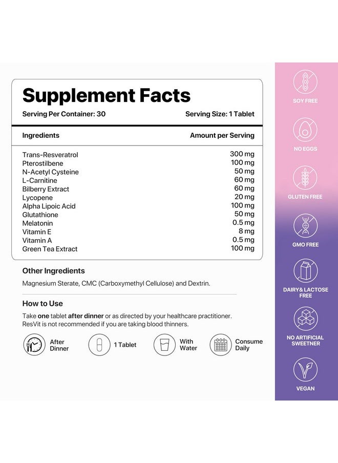 Decode Age LongeVit & ResVit | Combo for Healthy Ageing | Boosts Energy | Antioxidant Blend | Metabolic Health (60 Veg Tablets)