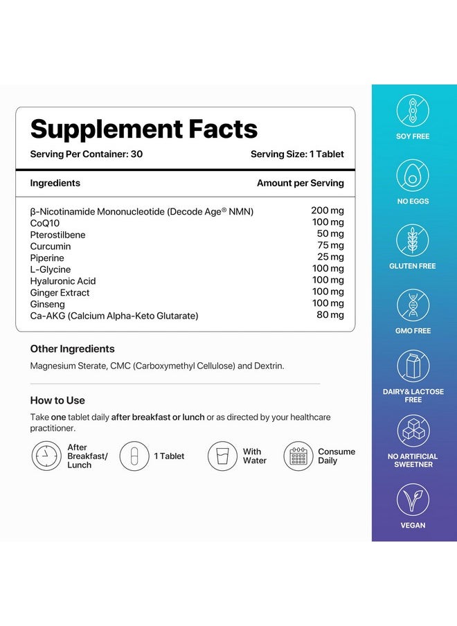 Decode Age LongeVit & ResVit | Combo for Healthy Ageing | Boosts Energy | Antioxidant Blend | Metabolic Health (60 Veg Tablets)