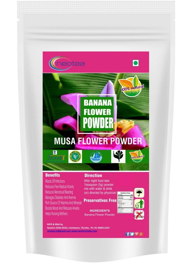 neotea Banana Flower, Vazhaipoo Powder, No Preservatives I Rich Micro-Nutrients I Ready To Cook I Good To Prepare Vada, 100% Pure And Natural, Supporting Bone Health, Non-Gmo, 300Gm Pack Of 1