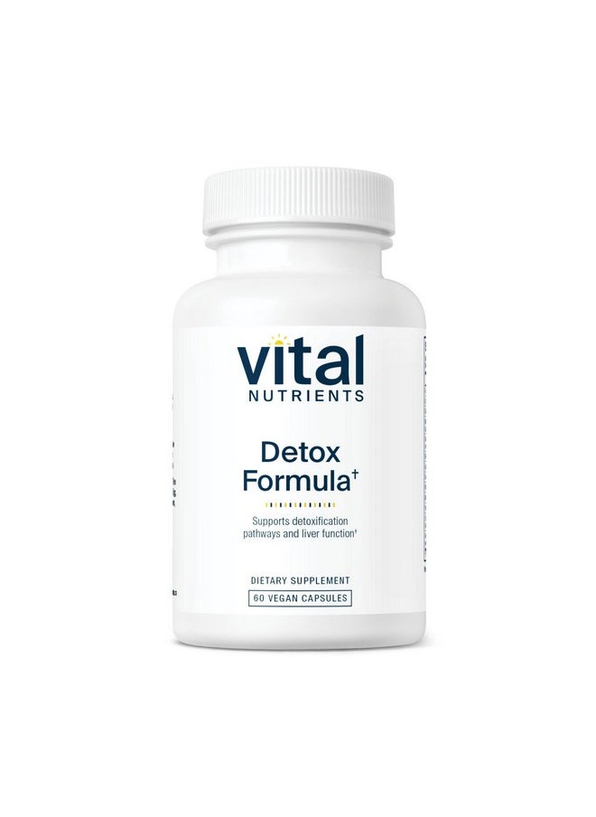 Vital Nutrients Detox Formula | Vegan Liver Detox | Antioxidant Supplement Promotes Liver & Detoxification Support | Gluten, Dairy, Soy Free | Non-GMO | 60 Capsules