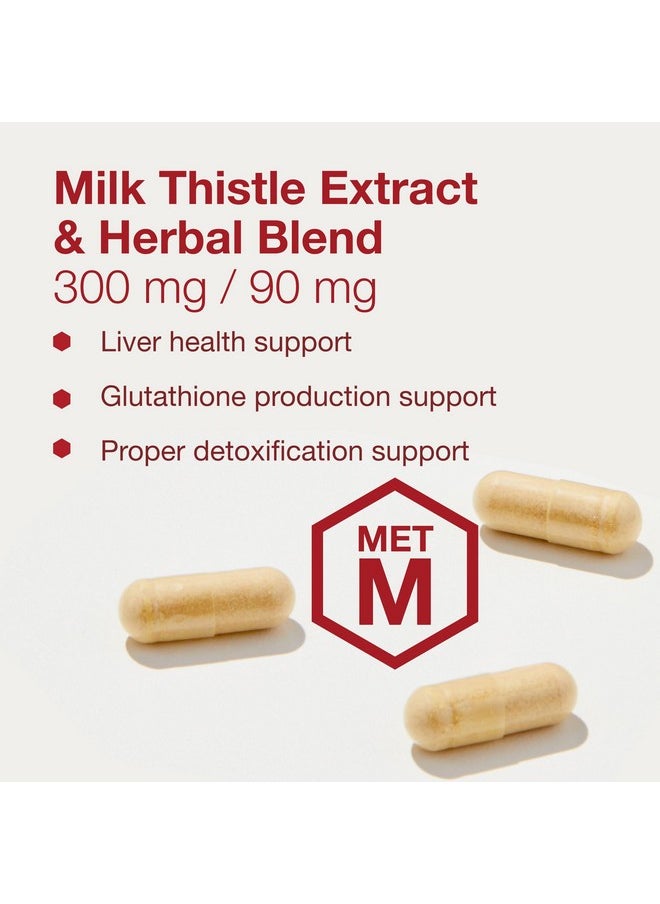 Protocol Liver Detox Support* - Liver Cleanse Detox* - Glutathione Supplement - Milk Thistle & Methionine - Dairy Free & Vegan - 90 Veg Capsules