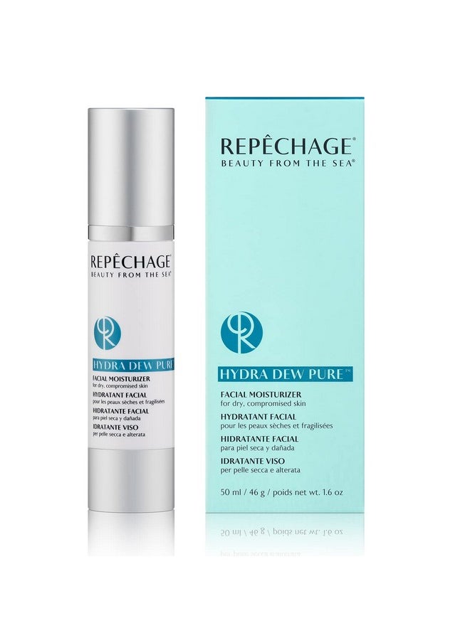 Facial Moisturizer Cream For Dry To Compromised Skin With Hyaluronic Acid | Hydra Dew Pure Face Moisturizer For Wrinkles | Instantly Dew Complexion Feel Dewy, Radiant And Glowing 50Ml.