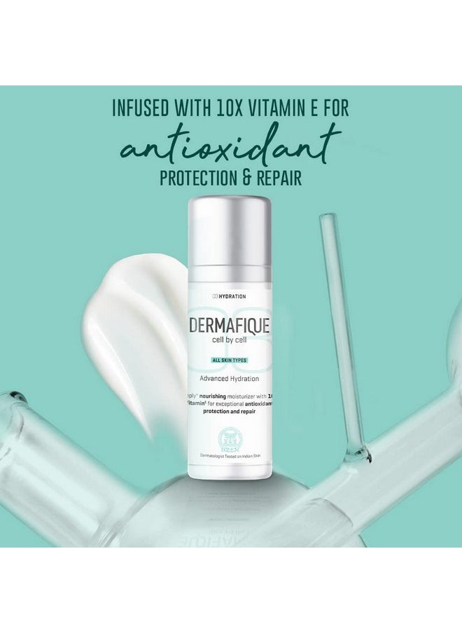 Advanced Hydration Day Cream - 30G, With 10X Vitamin E Benefit And Glycerine, Luminous Looking Skin, Moisturizer For Face With Deep Hydration And Nourishment, For All Skin Type | Dermatologist Tested