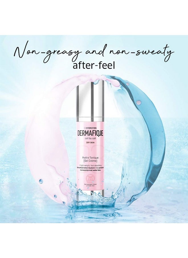 Hydratonique Gel Creme With Shea Butter - 50Ml, Long Lasting Hydration, With Niacinamide And Vitamin E, Moisturizer For Face With Ultra Light Gel Formula, Non-Stick Matte Look | For Normal - Dry Skin