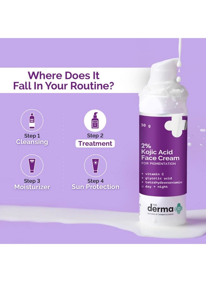 Lightening 2% Kojic Acid Face Cream - 30 Gm(Dermaco)