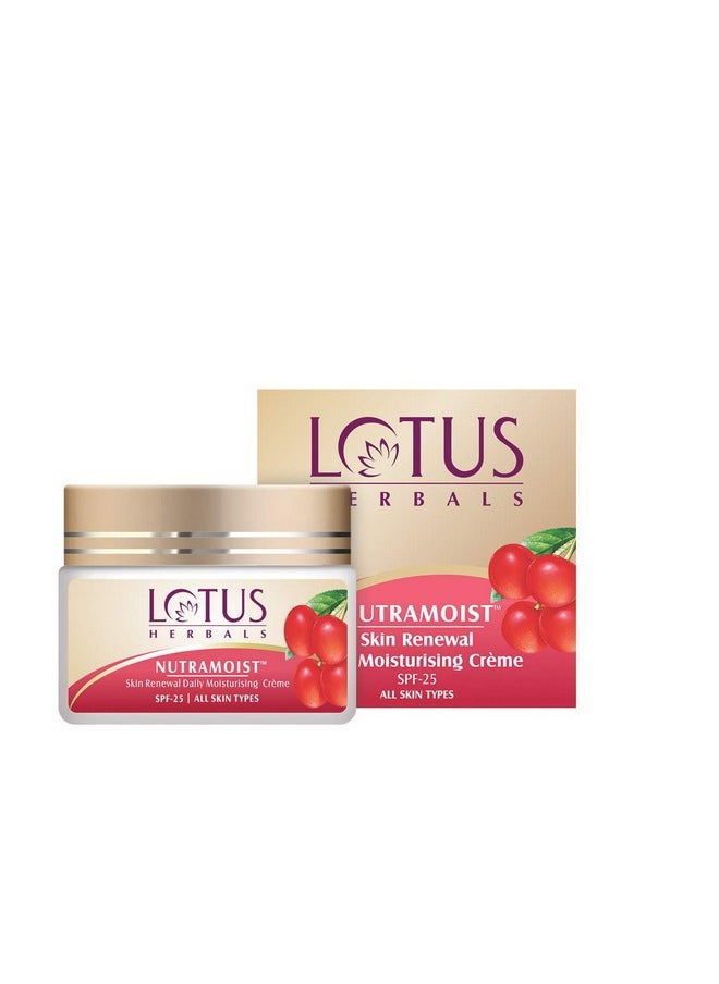Nutramoist Skin Renewal Daily Moisturisng Cream Spf 25 | For All Skin Types | 50G