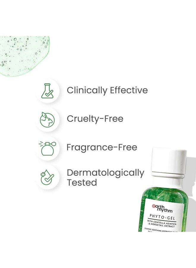 Phyto Gel With Centella Asiatica & Horsetail Extract | Fade Scars | Fight Acne Breakouts | Heals & Hydrates Skin | Oily & Sensitive Skin For Men & Women - 50 Ml