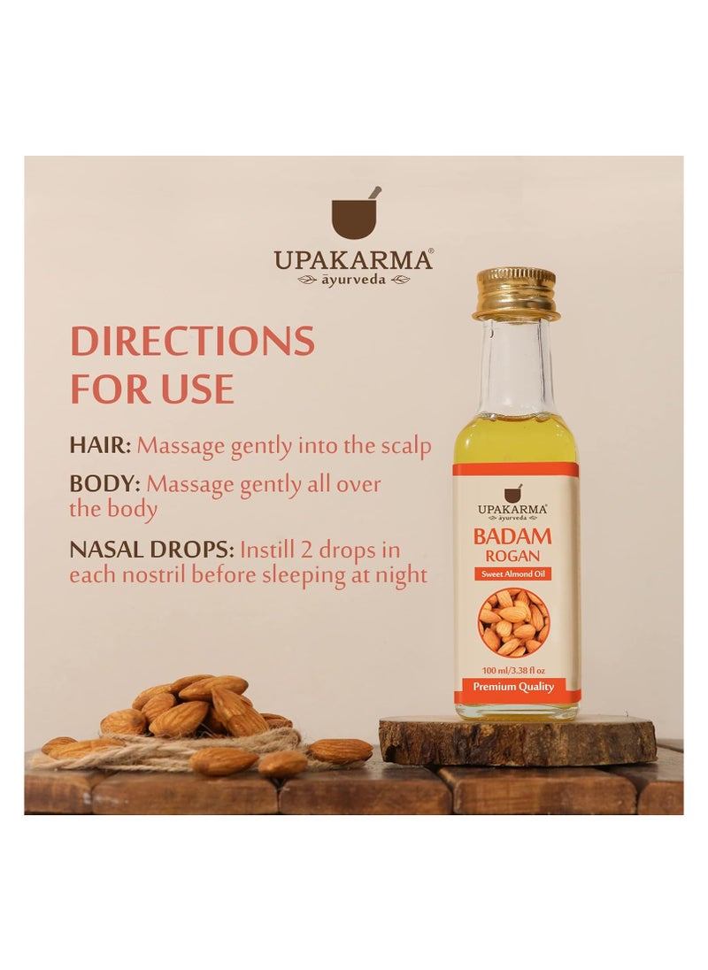 UPAKARMA Ayurveda BADAM ROGAN Sweet Almond Oil 100 ml