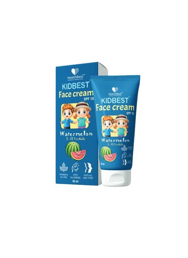 Kids Face Wash (100Ml) & Face Cream For Kids (50Ml) School Combo For Kids | 3-13 Years Skin Care Essentials For Daily Use