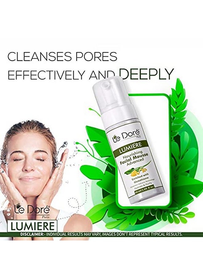 Lumiere Foaming Oil Cleanser Face Wash | Nourish & Cleanse | For Acne Prone Skin (50 Ml)