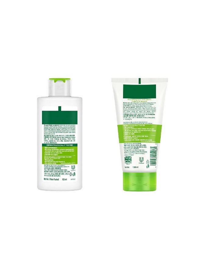 Kind To Skin Replenishing Rich Moisturiser| Face Cream For All Skin Types| Sensitive Skin, 125 Ml & Moisturising Facial Wash Facewash, No Soap 150 Ml