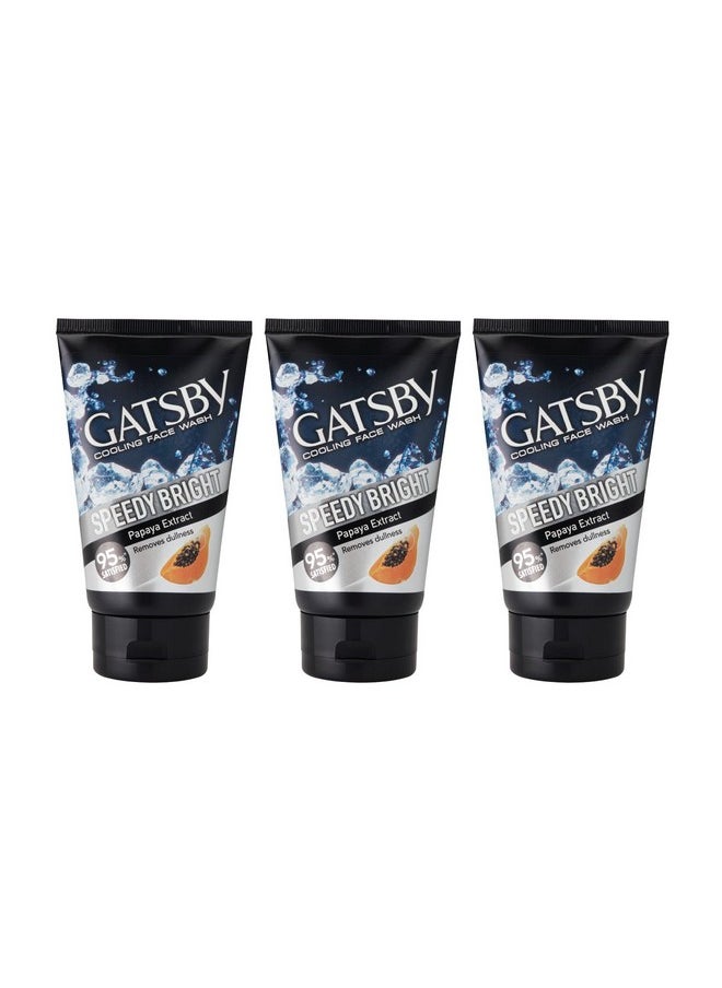 Cooling Face Wash - Clear Whitening, 50Gm Each Pack Of 3 For Men