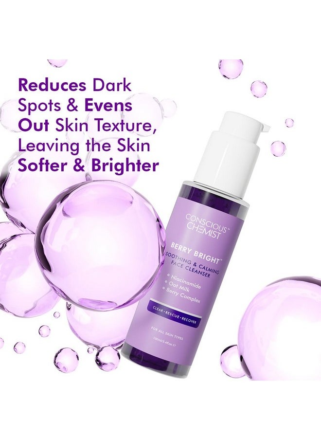 ® Niacinamide Face Wash | 100Ml | Pore Refining Brightening Cleanser, Facewash With Blueberry & Acaiberry Extracts For Women & Men, All Skin Types - Berry Bright (Pack Of 2)