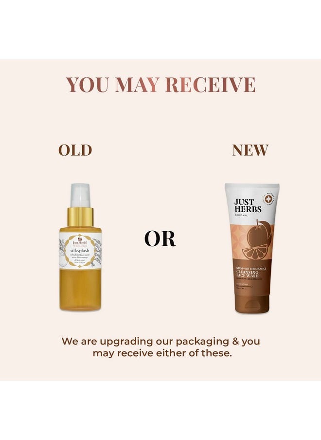 Neem + Orange Herbal Cleanser Rehydrant Ayurvedic Unisex Face Wash For All Skin Types, 100 Ml