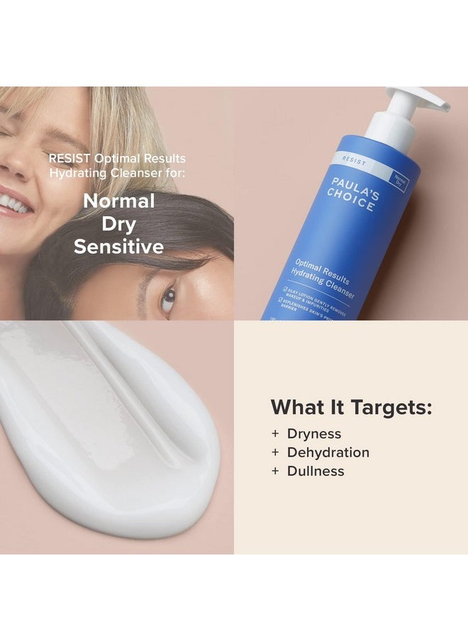 Resist Optimal Results Hydrating Cleanser, Green Tea & Chamomile, Anti-Aging Face Wash, Dry Skin,190 Ml