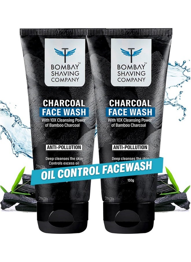 Charcoal Facewash For Men | 150G X 2 | Excess Oil Control Face Wash
