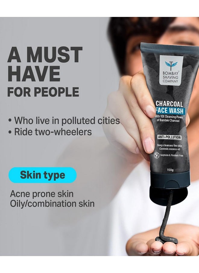 Charcoal Facewash For Men | 150G X 2 | Excess Oil Control Face Wash