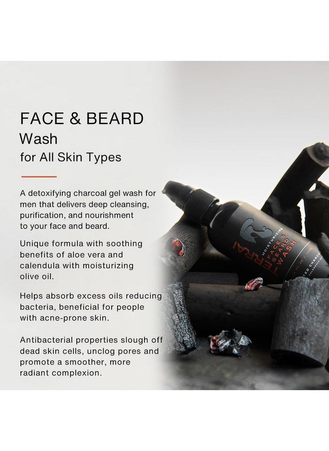 Activated Charcoal Detoxifying Face & Beard Wash For Men | Anti Pollution, Deep Pore Cleansing, Oil Control, Removes Dirt & Impurities | Suitable For Acne Prone Skin | For All Skin Types | Paraben & Sulphate Free | 100 Ml (Pack Of 1)