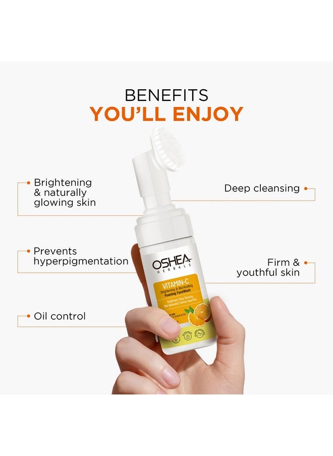 Brightening & Illuminating Foaming Facewash For All Skin Types | Removes Impurities & Brightens With Deep Cleansing | Enriched With Vitamin C & Grapefruit Extract 150Ml