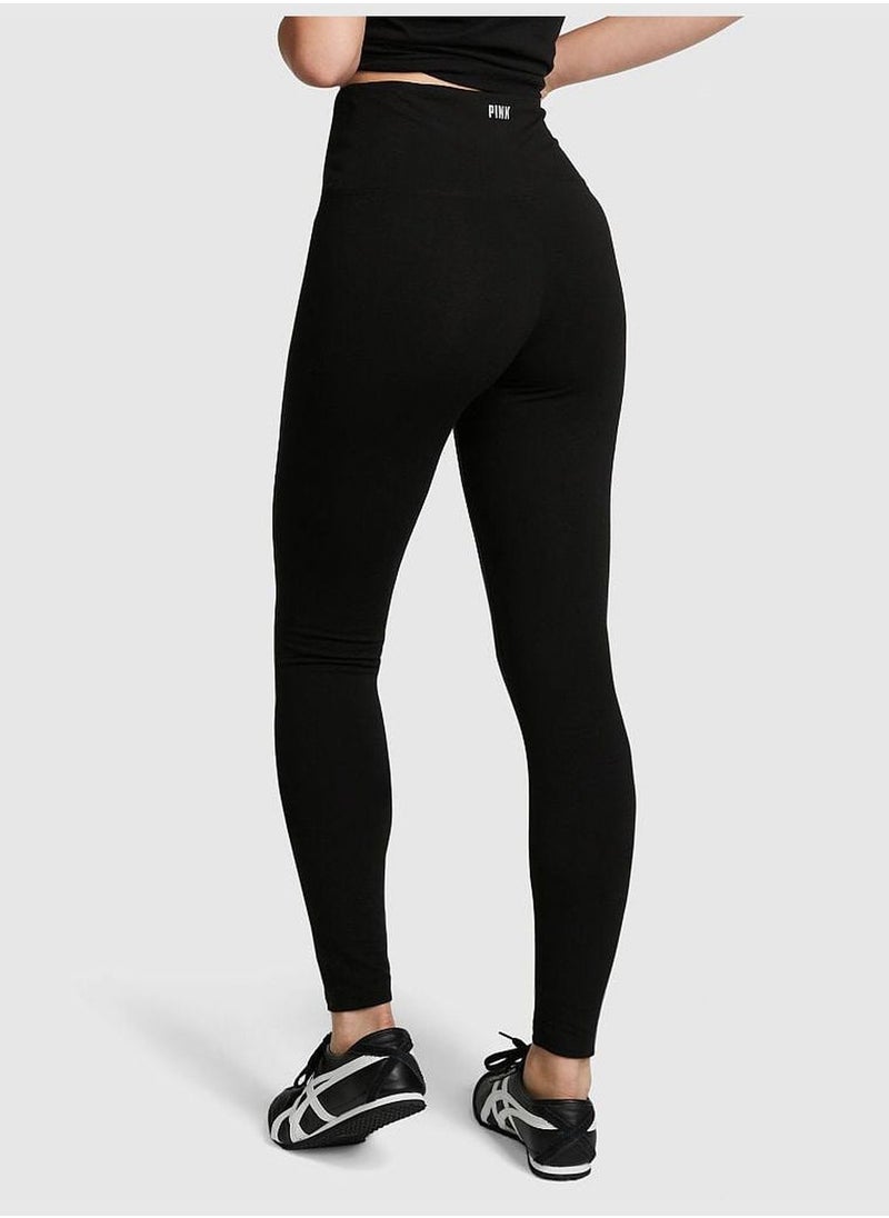 Cotton High Waist Full Length Legging