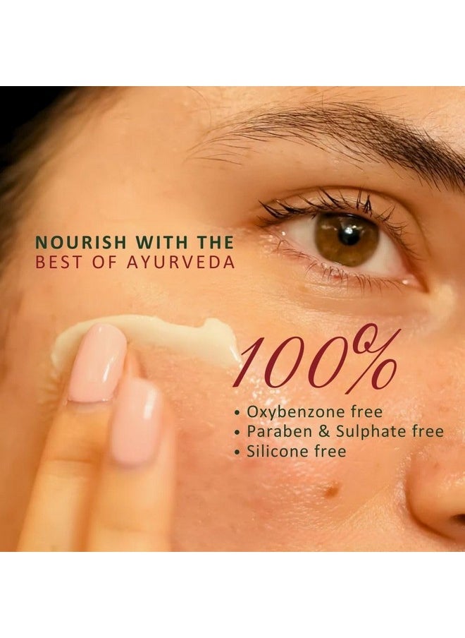 Nivr Natural Sunscreen Lotion Cream With Spf 21 Pa ++| Paraben Free/Sulphate Free/Sls Free With Natural Ingredients For Oily, Sensitive Or Dry Skin | Uva, Uvb Sun Protection, (50Ml) | Ayurvedic Natural Sunscreen For Tan Protection And Healthy Skin|