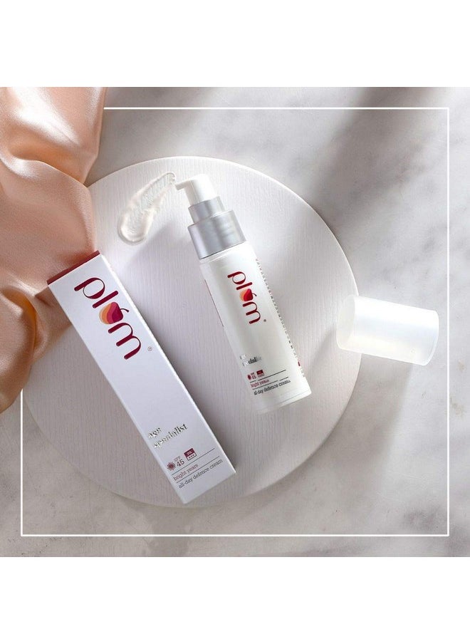 Bright Years All Day Defence Cream Spf 45 Pa+++| Sun Protection | For Ageing Skin | 100% Vegan, Cruelty Free | 50Ml