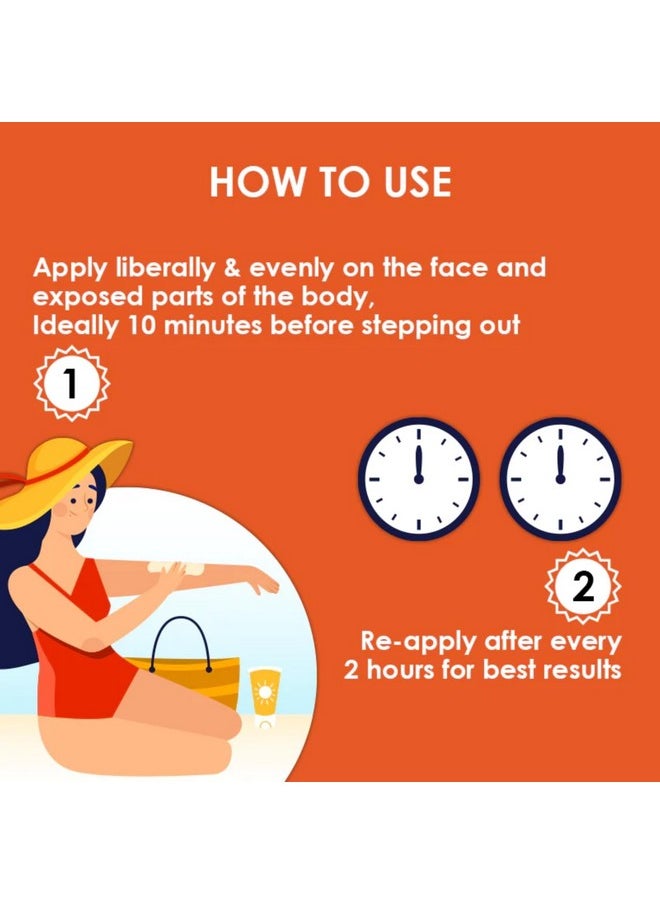 Invisible Spf 50 Sunscreen Pa++++ For All Skin Types Gel Based Oil Free Matte Finish Paraben Free | Halal Certified & Vegan | White - 100Gm