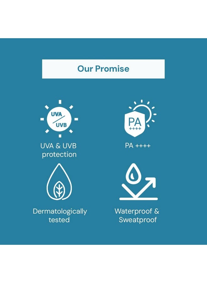 Spf 50 Sunscreen Lotion | Pa++++, Uva + Uvb Protection, Anti Tan Activities, Non-Greasy Feel, Water And Sweat Proof Technology (55 Ml)