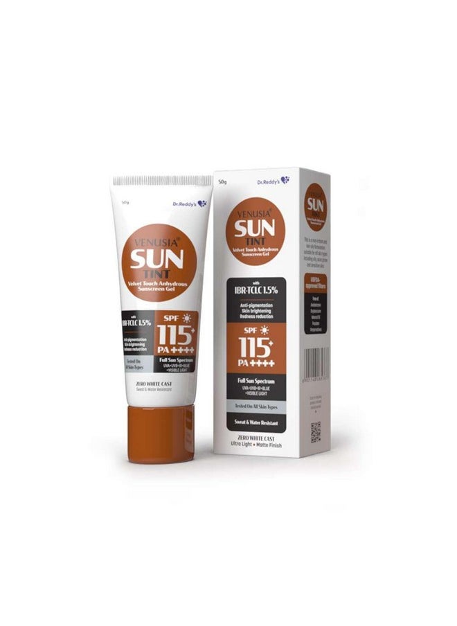 Tinted Sunscreen Spf 115 Pa++++ Full Spectrum Protection |Uva, Uvb, Blue Light Protect |With Anti-Oxidant|All Skin Types I 50 G X Pack Of 2
