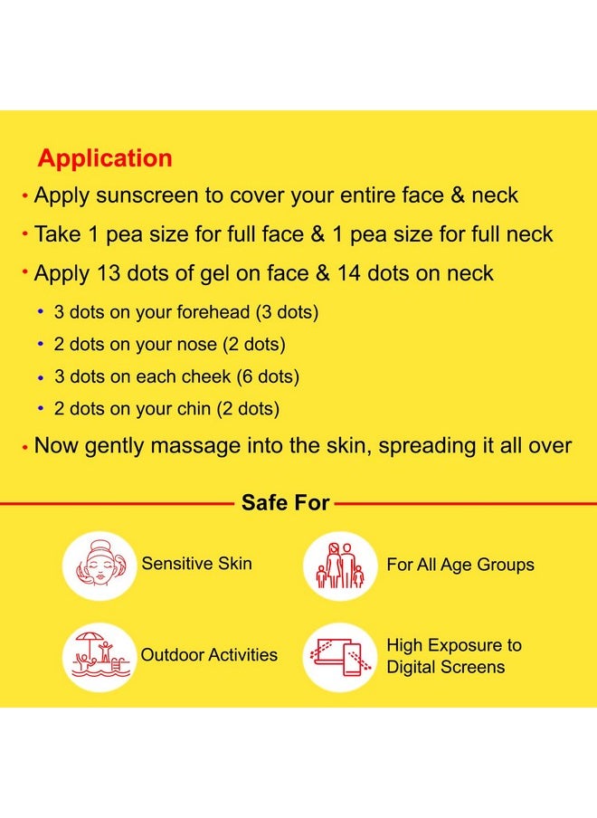 Sunscreen For All Skin Type Sportz Physical (Zero Chemical) Sunscreen For Skin Type Gel: Advanced Spf 50+ Protection Against Uv, Blue Light And Pollution