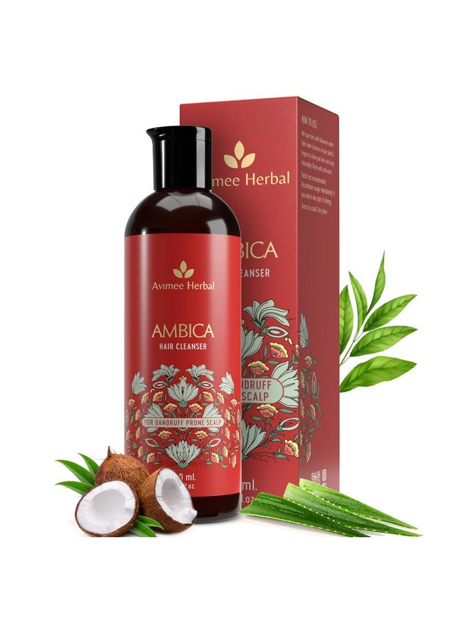 Ambika Hair Cleanser | Fights Dandruff & Moisturises Scalp Naturally | With Aloe Vera, Apple Cider Vinegar, Tea Tree Oil & Neem Oil | 200 Ml