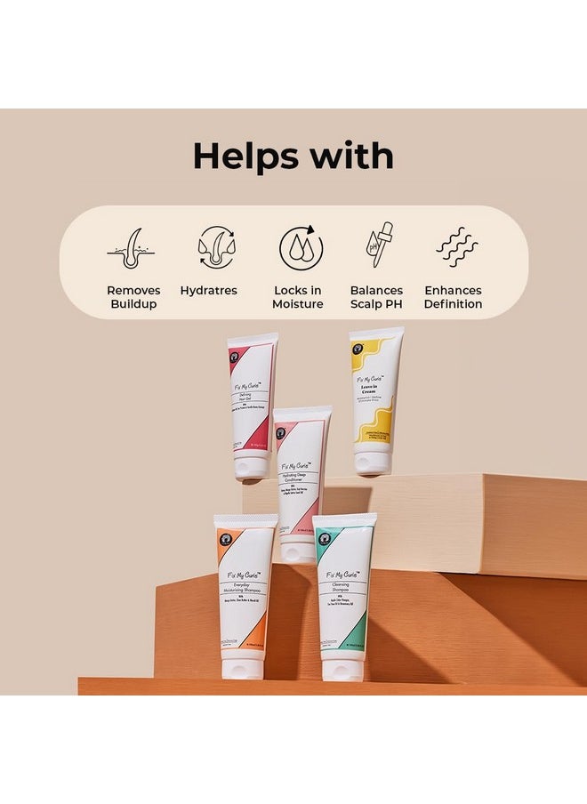 Complete Curl Care Kit| Cleansing Shampoo, Moisturizing Shampoo, Hydrating Deep Conditioner, Leave-In Cream And Defining Hair Gel For Soothing, Hydrated, And Defined Curls| 50Ml Each