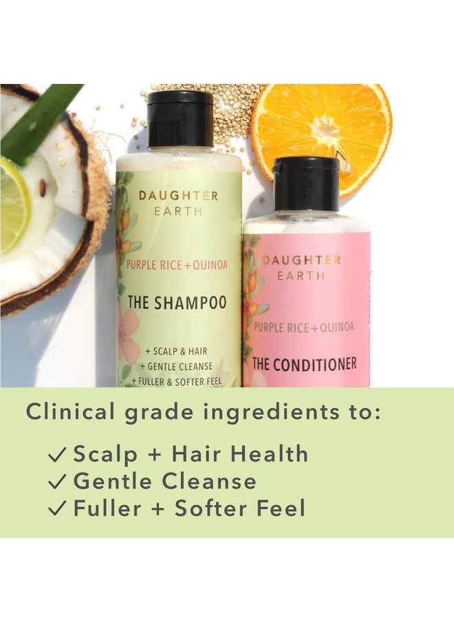 The Shampoo With Purple Rice & Quinoa For Nourishment & Hairfall Rescue With Dandruff & Frizzy Hair | Gentle Cleanser For Scalp & Hair For Softer Stronger And Fuller Feel | 250 Ml