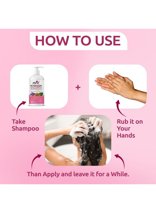 Rosemary Shampoo With Methi Dana & Rosemary For Hair Fall Control & Hair Growth | Rosemary Shampoo For Hair Growth, Reduced Hair Fall & Dandruff Control | Shampoo For Men & Women | 300 Ml