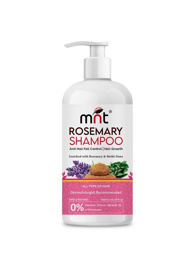 Rosemary Shampoo With Methi Dana & Rosemary For Hair Fall Control & Hair Growth | Rosemary Shampoo For Hair Growth, Reduced Hair Fall & Dandruff Control | Shampoo For Men & Women | 300 Ml