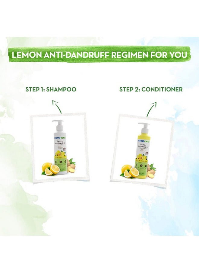 Lemon Anti-Dandruff Shampoo With Lemon & Ginger For Itchy & Flaky Scalp - 250 Ml