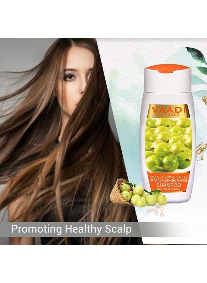 Amla Shikakai Shampoo, Hairfall And Damage Control, 110Ml X 3