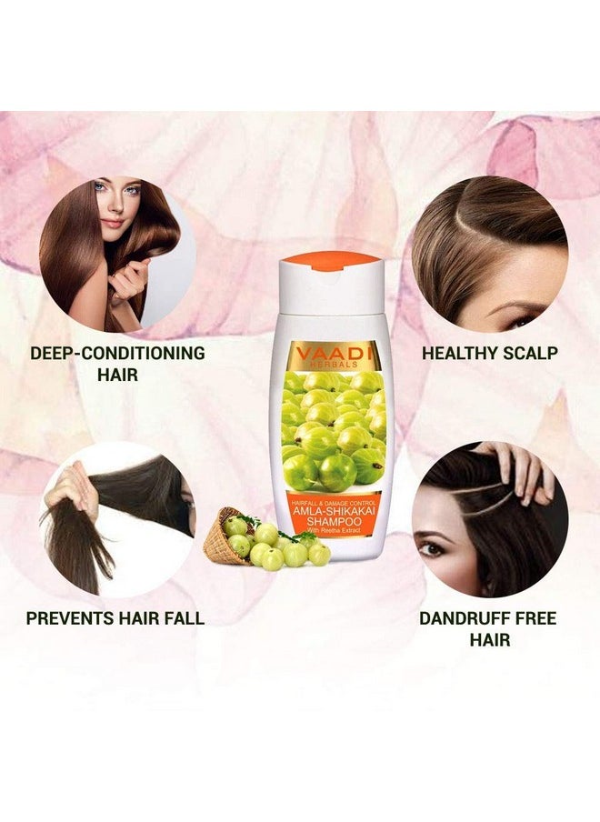 Amla Shikakai Shampoo, Hairfall And Damage Control, 110Ml X 3