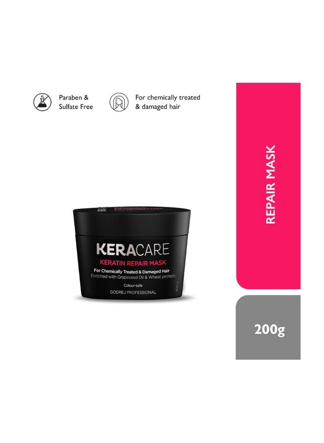 Keracare Keratin Repair Shampoo 250Ml & Repair Mask 200Gm With Acai Oil 100Ml (Combo)