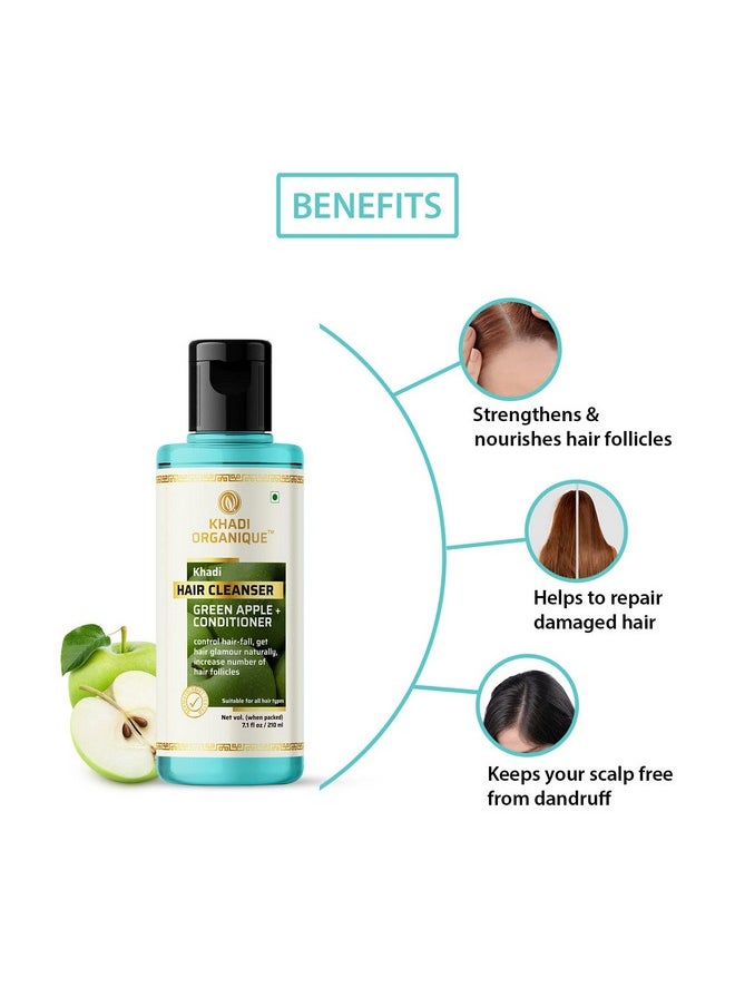 Daily Purifying Apple Shampoo And Conditioner No Parabens & Sulphate Shampoo 420 Ml (Pack Of 2)