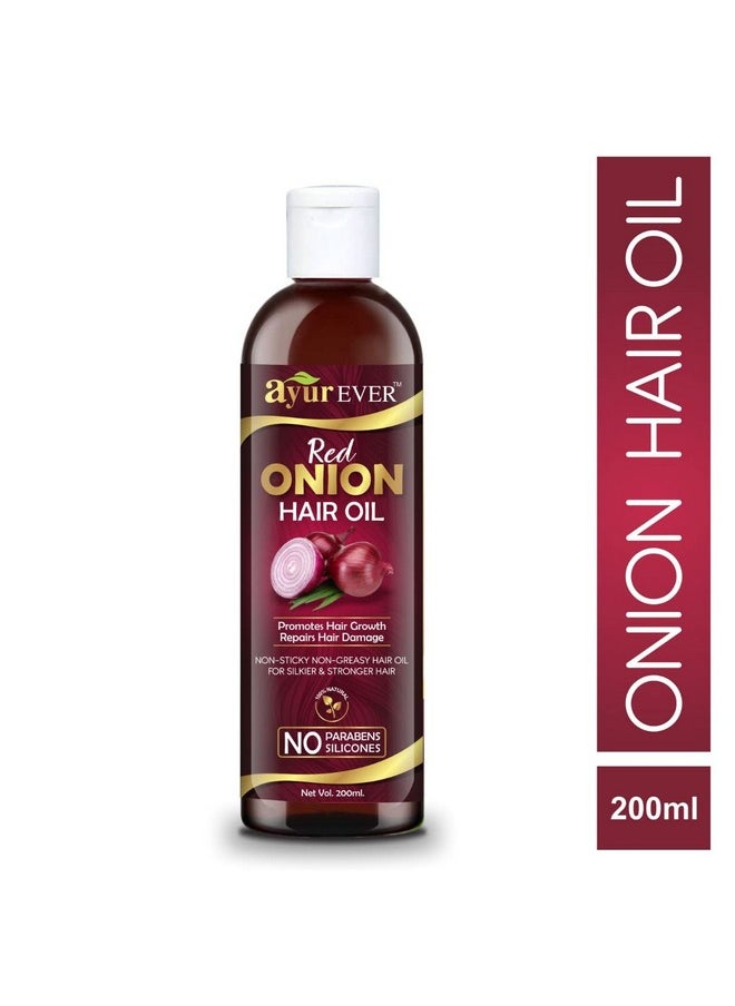 Red Onion Oil With Hair Applicator (200 Ml) + Onion Hair Shampoo (300Ml)