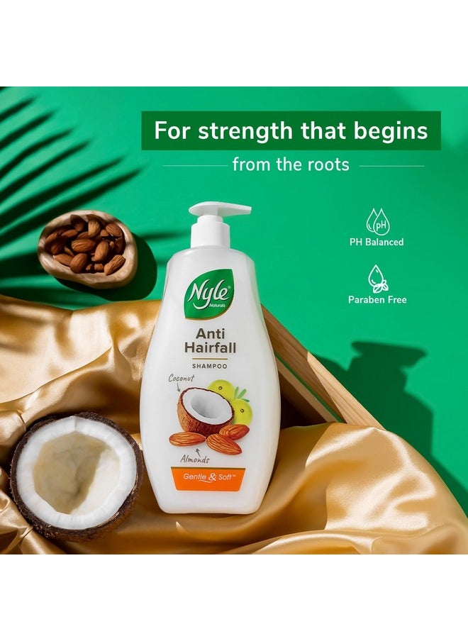 Naturals Anti-Hairfall Shampoo | For Hairfall Control | With Coconut Milk, Badam And Amla |Gentle & Soft Shampoo For Men & Women |800Ml