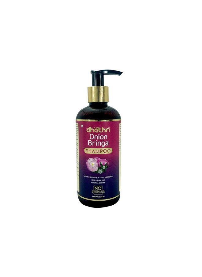 Onion Bringa Shampoo|Promotes Hair Growth & Controls Hair Fall | Onion Bhringraj Shampoo To Soothe Scalp Irritations & To Prevent Damage To Hair Follicles | 300 Ml