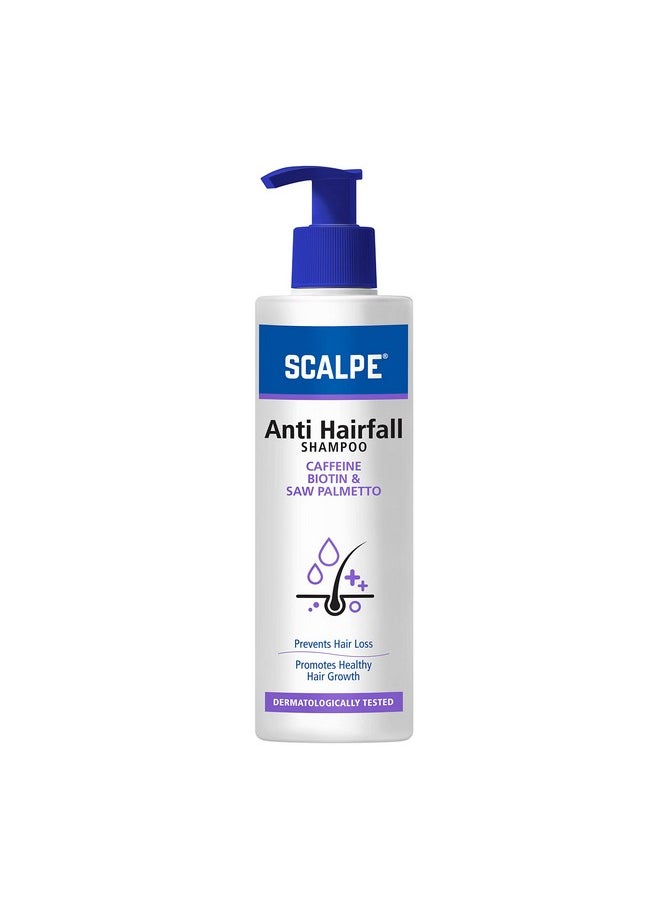 Scalpe Anti Hairfall Shampoo | Caffeine, Biotin, Saw Palmetto, Argan Oil | For Women & Men | 400Ml